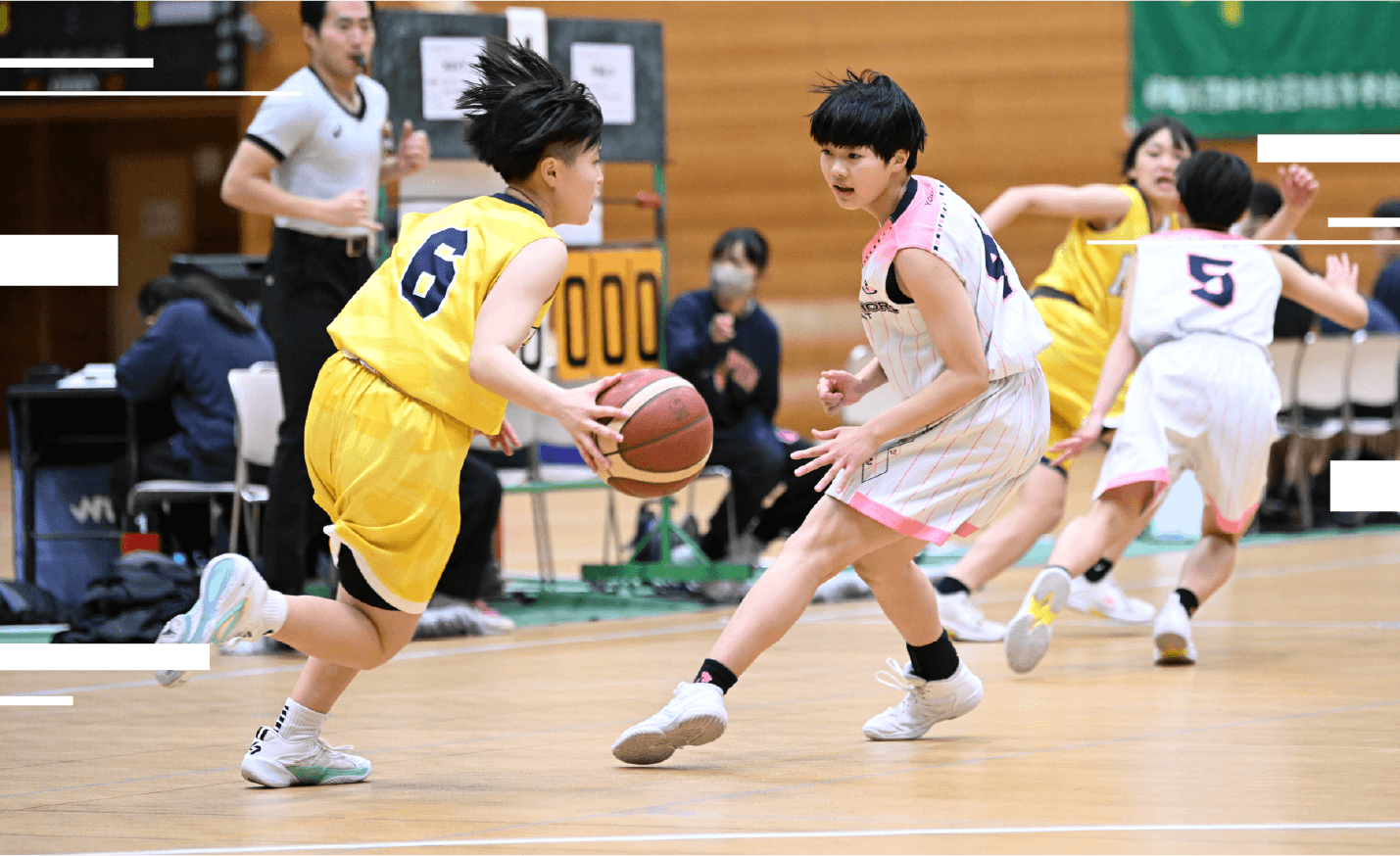 レイアップの様子